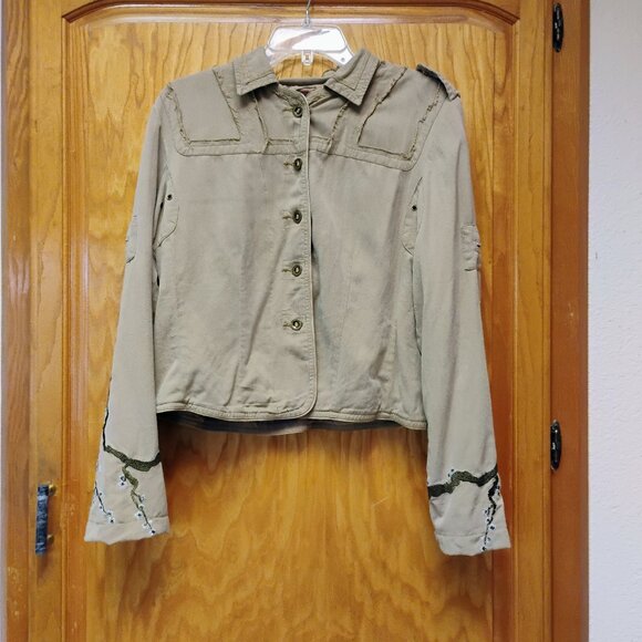 Gorgeous Da-Nang sequin embroidered jacket size M to L - Picture 1 of 9